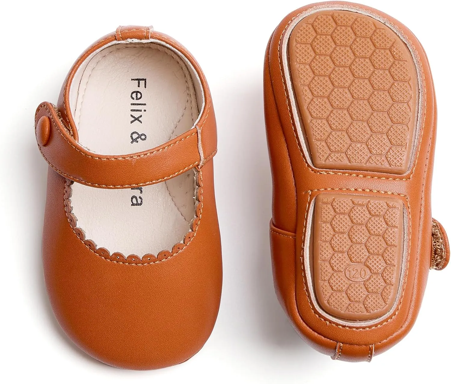 Soft Sole Baby Dress Shoes - Infant Baby Walking Shoes Moccasinss Rubber Sole Crib Shoes.