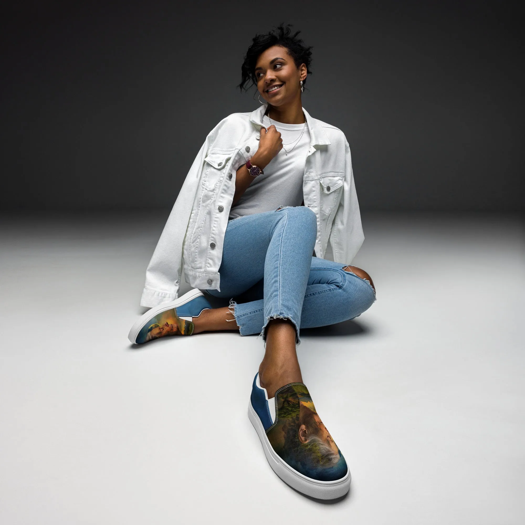 Solace Within Women’s slip-on canvas shoes