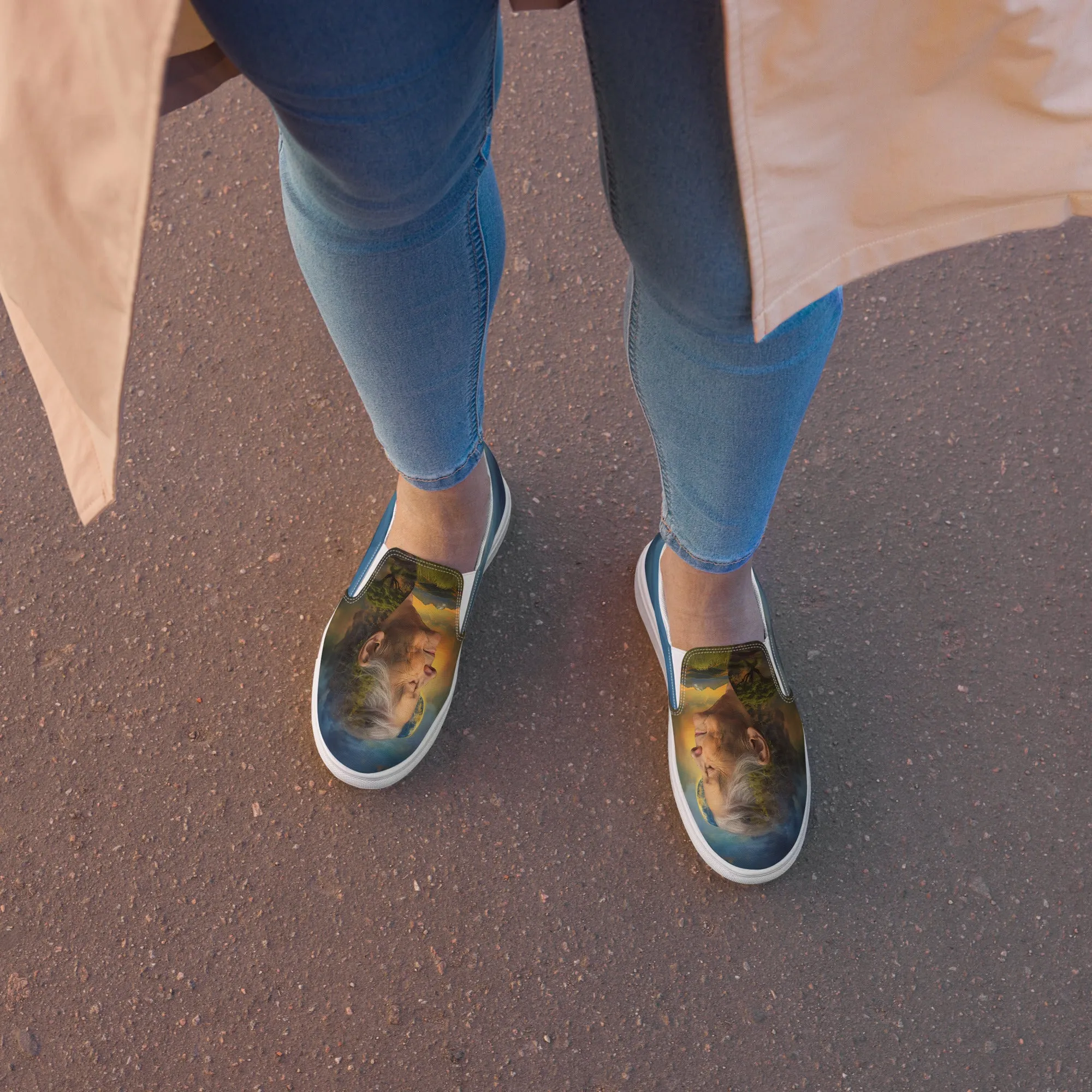 Solace Within Women’s slip-on canvas shoes