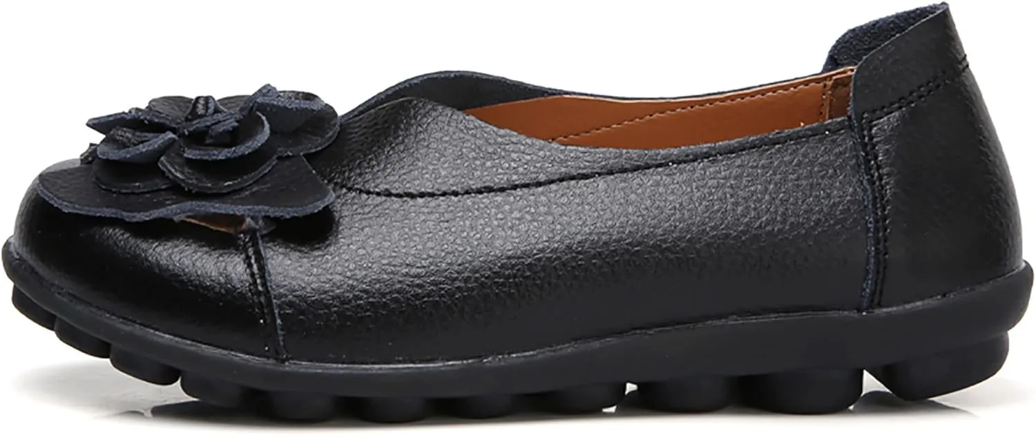 Solaud Women's Comfortable Loafers Soft Slip on Casual Round Toe Moccasins Driving Flats Work Walking Shoes