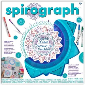 Spirograph Mandala Maker - The Easy Way to Make Countless Amazing Mandala Designs - Design Mandala Art - Ages 8 