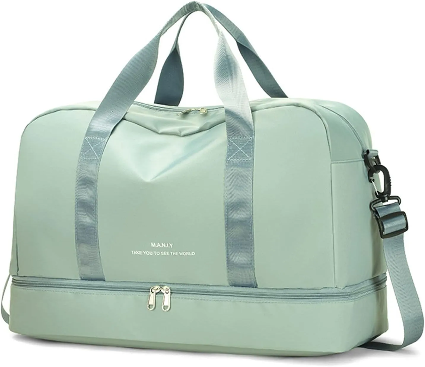 Sport Bag Unisex Dry Wet Separation Fitness Shoulder Bag with Shoes Compartment
