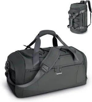 sportsnew Gym Bag for Men Women with Shoe Compartment,Overnight Bag Backpack with Wet Pocket,38L Travel Duffel with 15.6" Laptop Pocket and Trolley Sleeve for Travel,Workout,Patent Pending