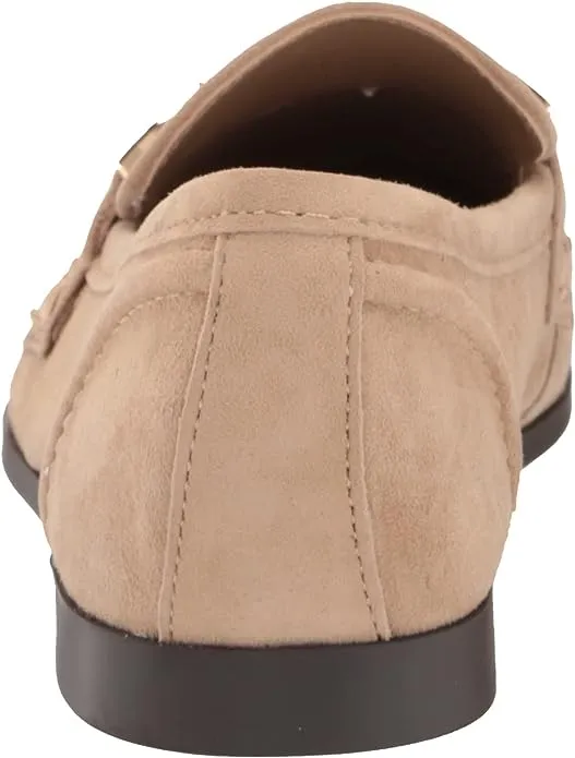 Stacked Toe Suede Flat Steve Going fast Slip Heel On Madden Almond Carrine Loafer Stable Tan Dress
