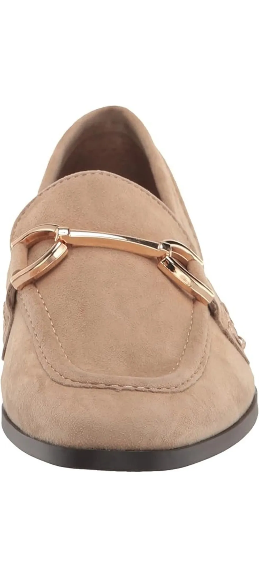 Stacked Toe Suede Flat Steve Going fast Slip Heel On Madden Almond Carrine Loafer Stable Tan Dress