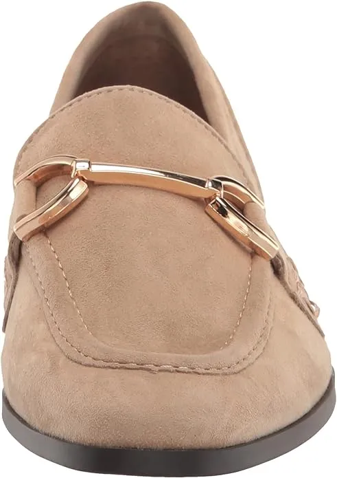 Stacked Toe Suede Flat Steve Going fast Slip Heel On Madden Almond Carrine Loafer Stable Tan Dress