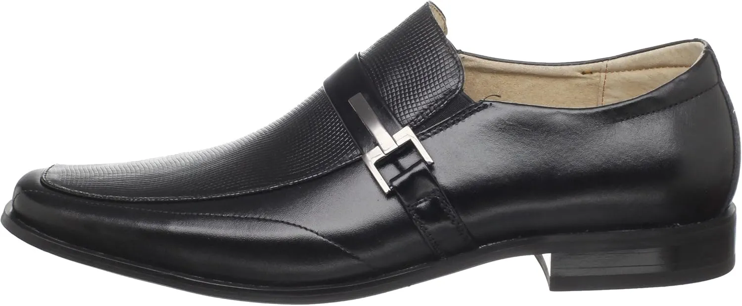 STACY ADAMS Men's Beau Moc Toe Bit Slip-On Loafer