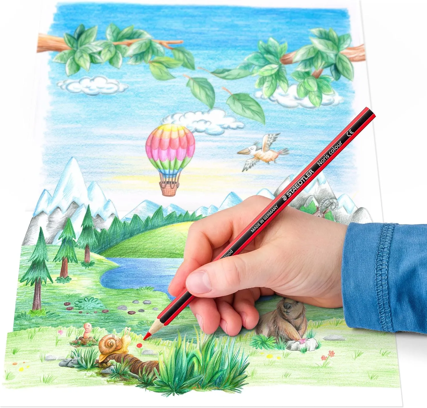 STAEDTLER 185 M36 Noris Colour Colouring Pencils - 36 Assorted Colours (Tin of 36 Pencils)