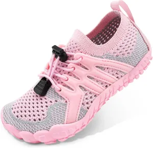 Stelle Girls Boys Water Shoes Aqua Socks with Adjustable Laces Quick Drying Beach Sports Non Slip Swimming Hiking Shoes