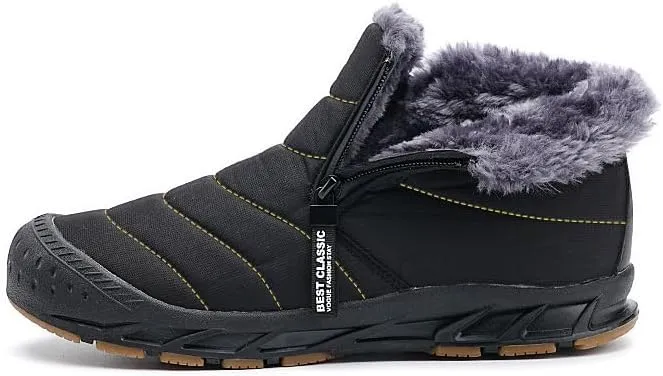 STRIDEN Arctic Wanderer - Unisex Winter Ankle Boots, Water and Snow proof, Warm plush inner lining, Non-Slip Sole, Easy Slip-on and Comfort