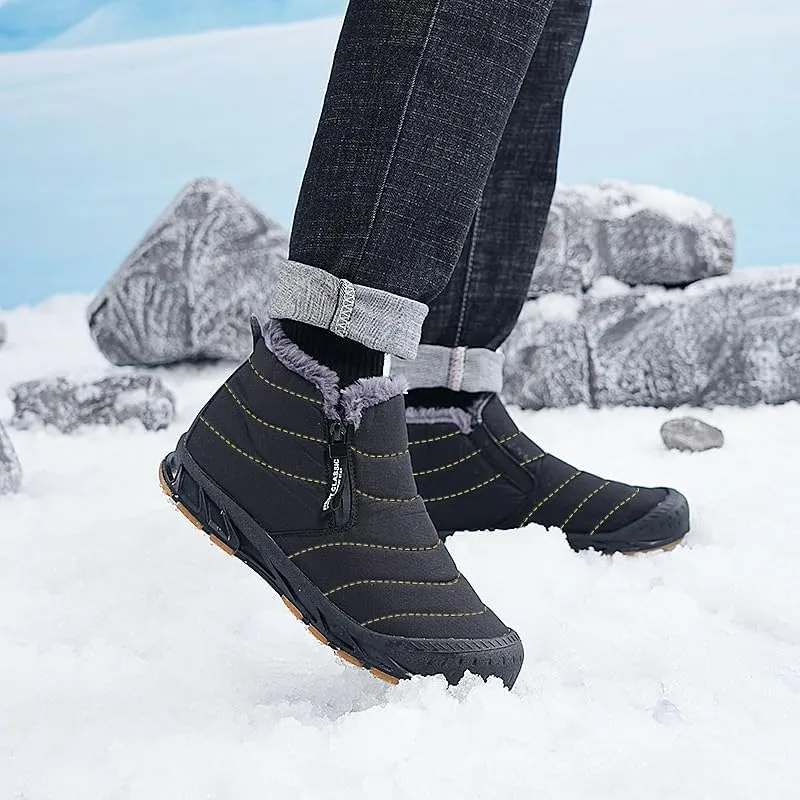 STRIDEN Arctic Wanderer - Unisex Winter Ankle Boots, Water and Snow proof, Warm plush inner lining, Non-Slip Sole, Easy Slip-on and Comfort