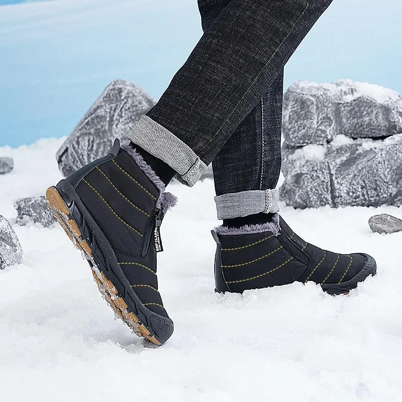 STRIDEN Arctic Wanderer - Unisex Winter Ankle Boots, Water and Snow proof, Warm plush inner lining, Non-Slip Sole, Easy Slip-on and Comfort
