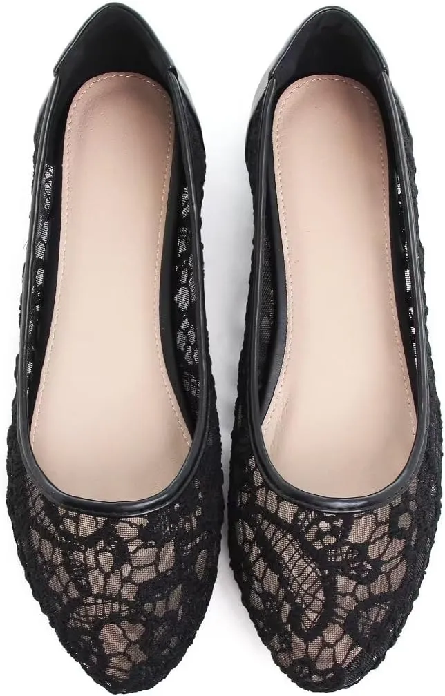 Stunner Women Cute Slip-On Ballet Shoes Soft Solid Classic Pointed Toe Flats