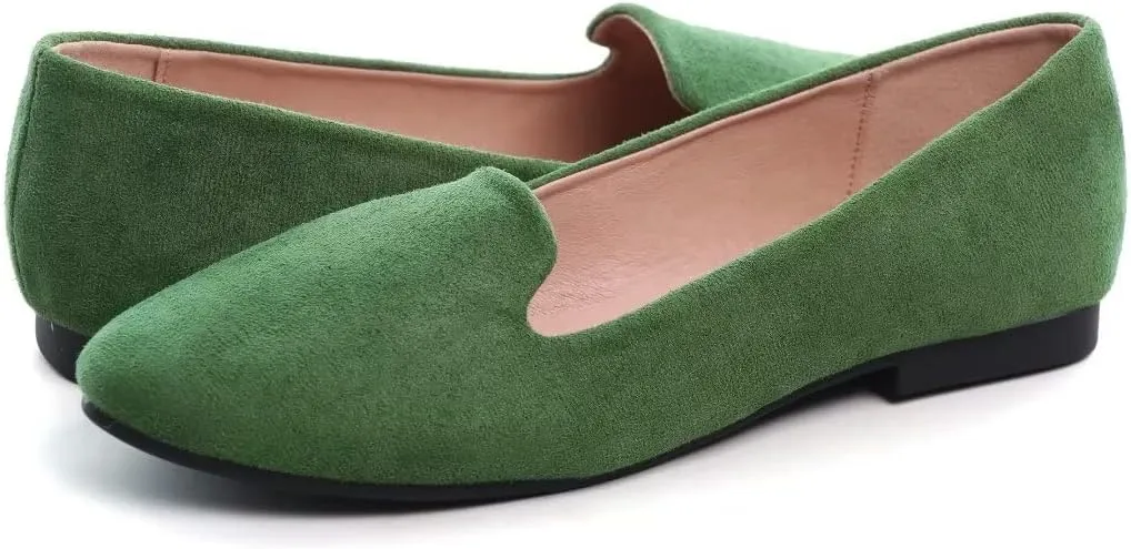 Stunner Women's Flats Classic Candy Colored Cute Slip On Ballet Shoes Soft Solid Dress Flat Shoes