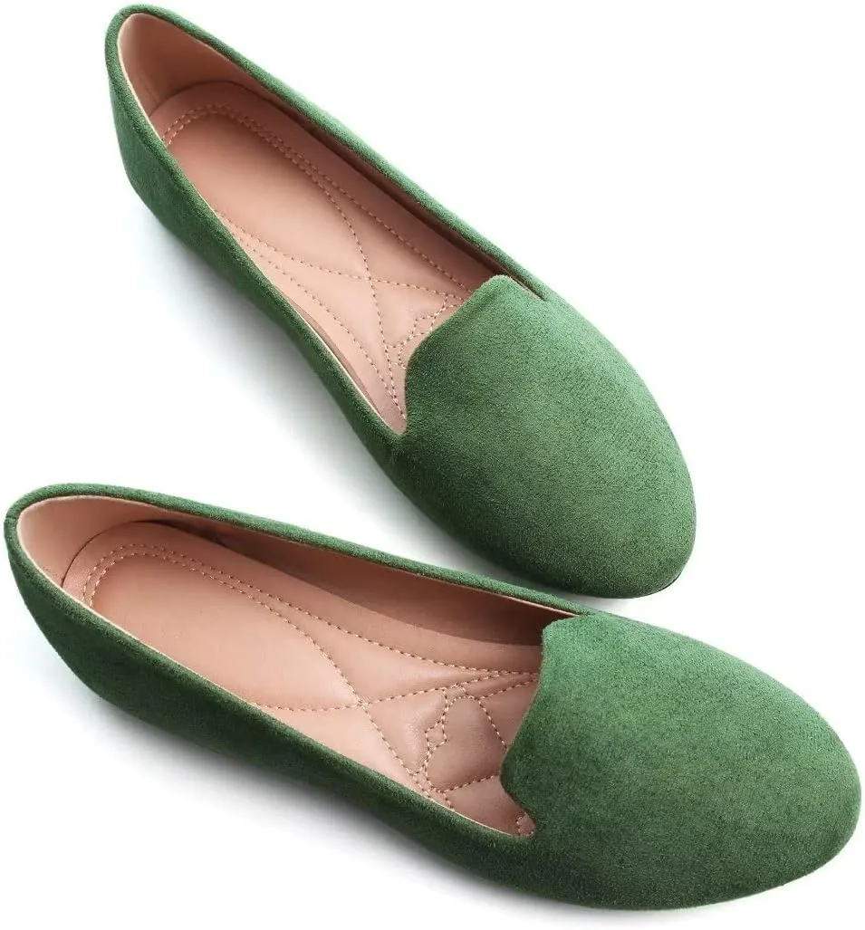 Stunner Women's Flats Classic Candy Colored Cute Slip On Ballet Shoes Soft Solid Dress Flat Shoes