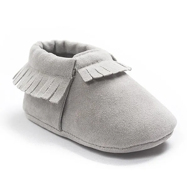 Suede Leather Newborn Baby Shoes