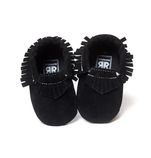 Suede Leather Newborn Baby Shoes