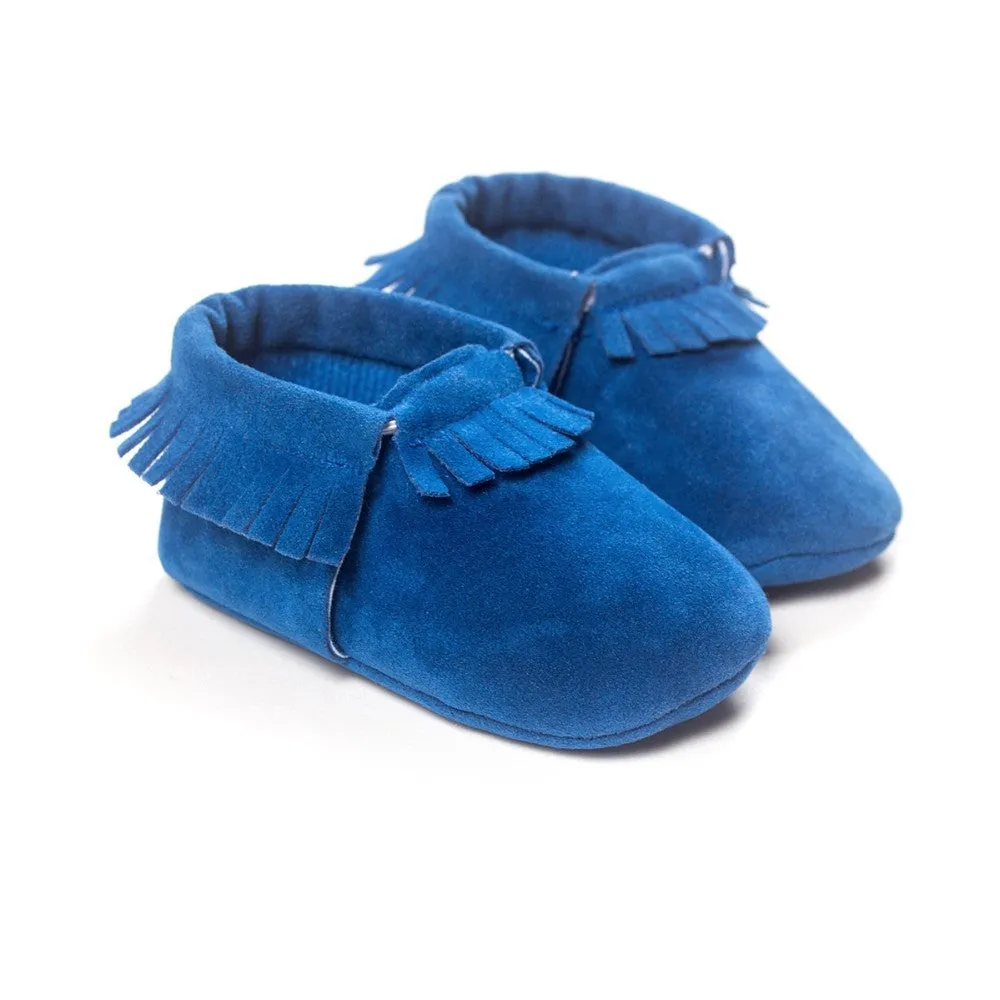 Suede Leather Newborn Baby Shoes