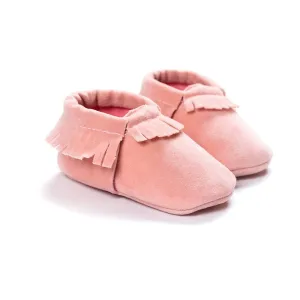Suede Leather Newborn Baby Shoes