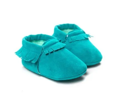 Suede Leather Newborn Baby Shoes