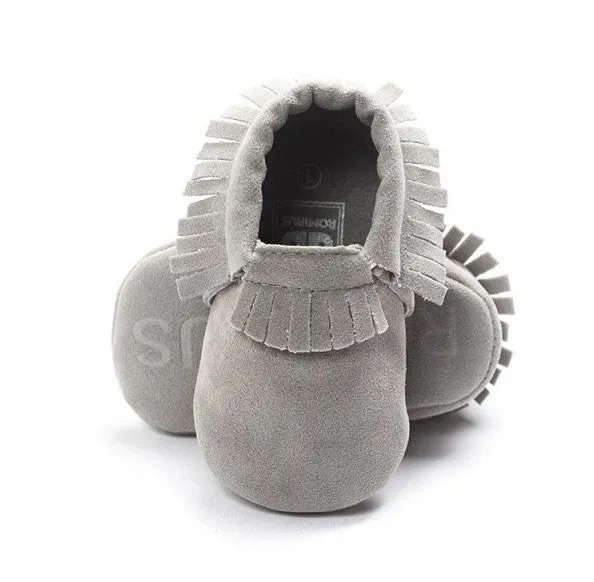 Suede Leather Newborn Baby Shoes