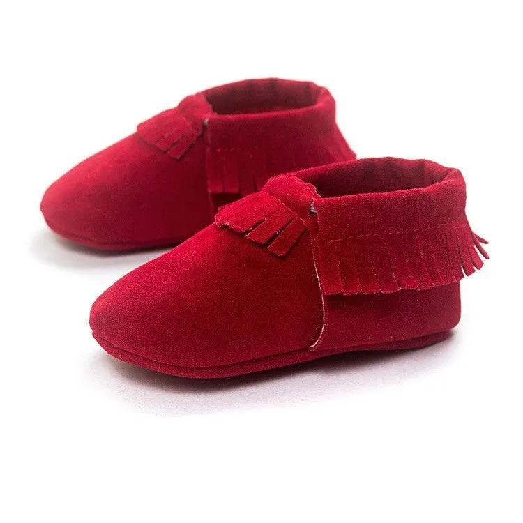 Suede Leather Newborn Baby Shoes