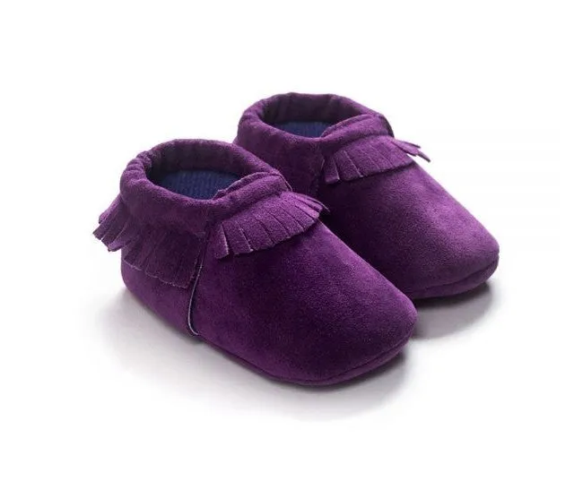 Suede Leather Newborn Baby Shoes