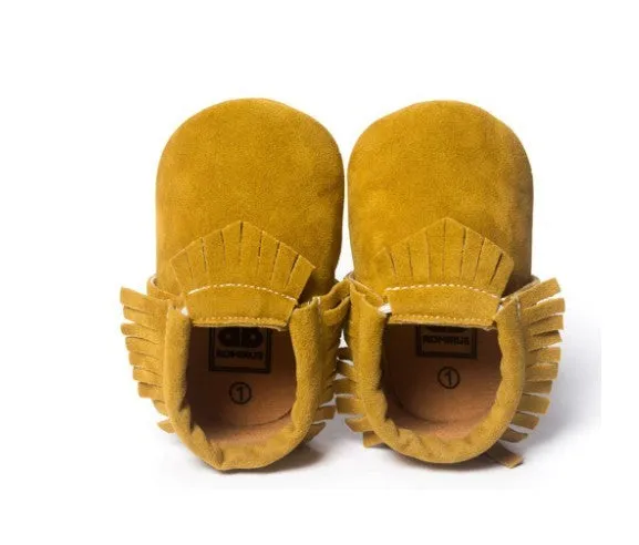 Suede Leather Newborn Baby Shoes