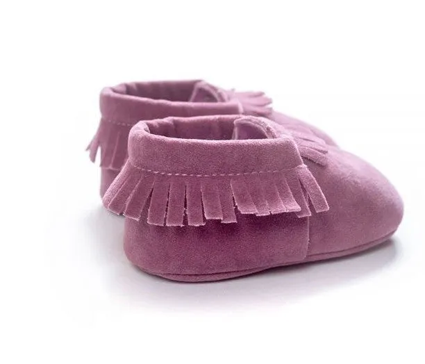 Suede Leather Newborn Baby Shoes