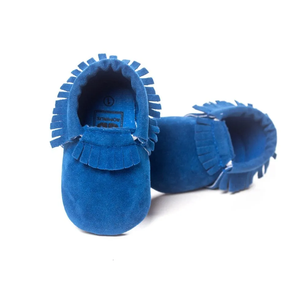 Suede Leather Newborn Baby Shoes
