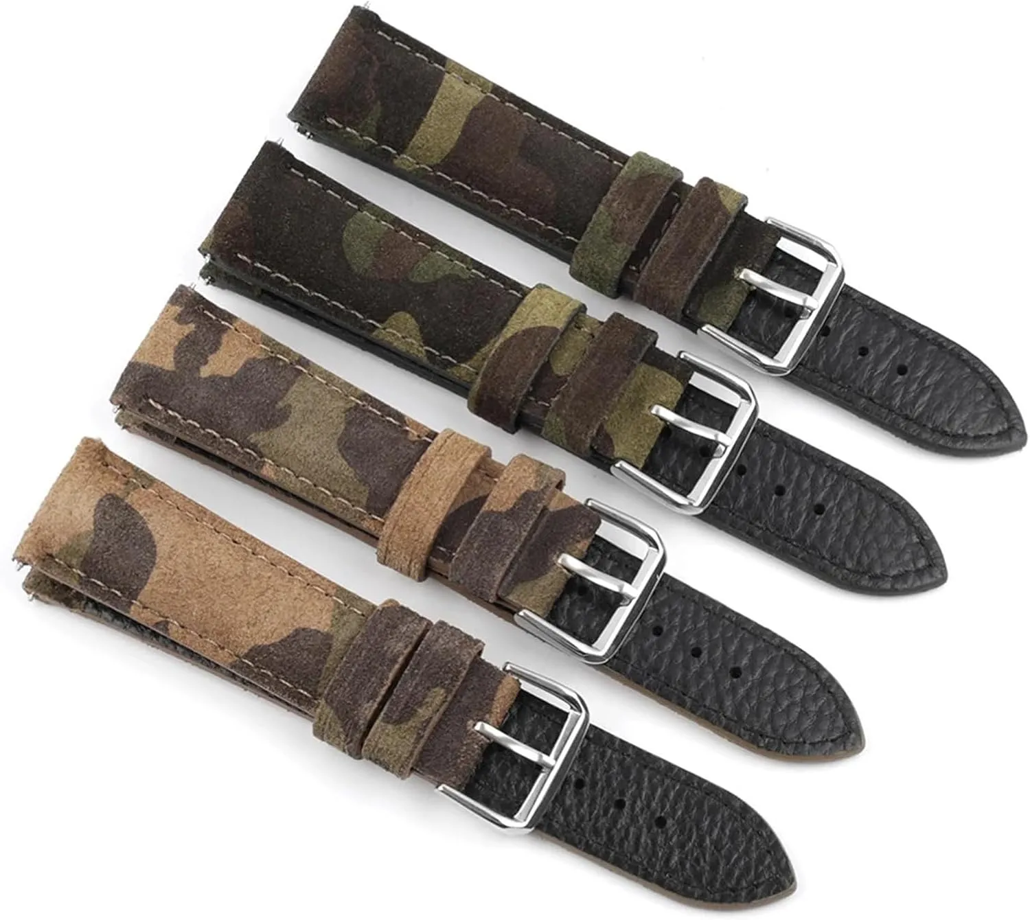 Suede Leather Watch Strap 18mm 20mm 22mm Vintage Handmade Watchband Replacement Belts
