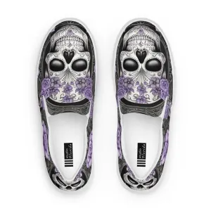 Sugar Skull Women’s Slip-on Canvas Shoes