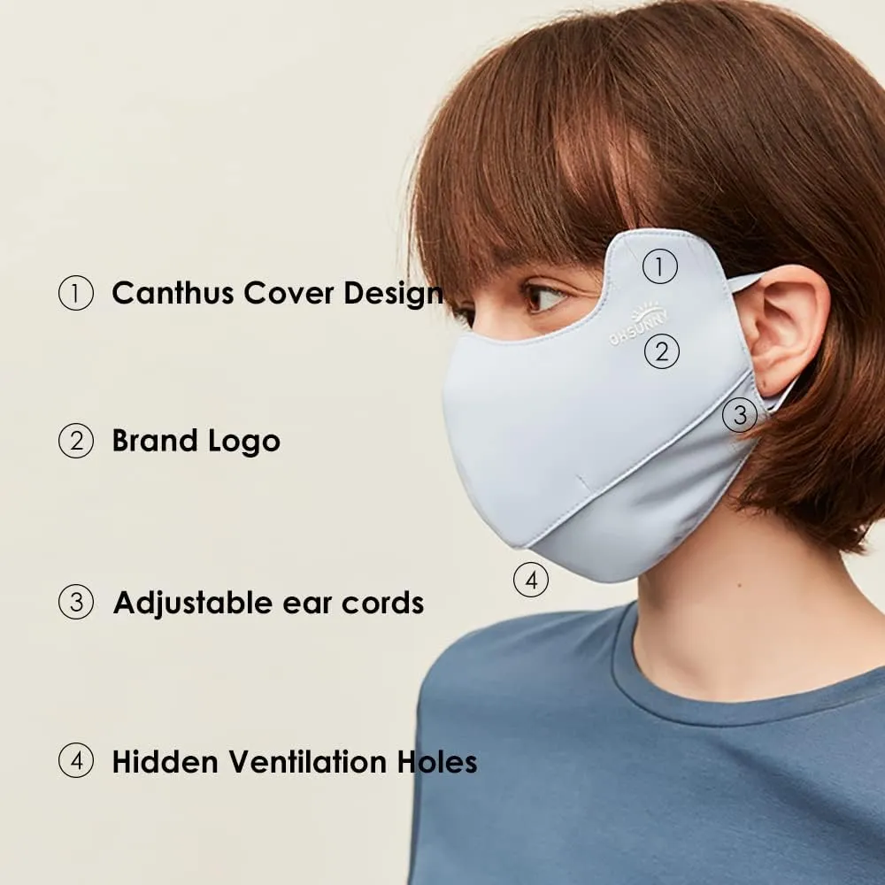 Sun Protection UPF 50  UV Face Cover Summer Face Mask Neck Gaiter with Ear Loops SLN3M308