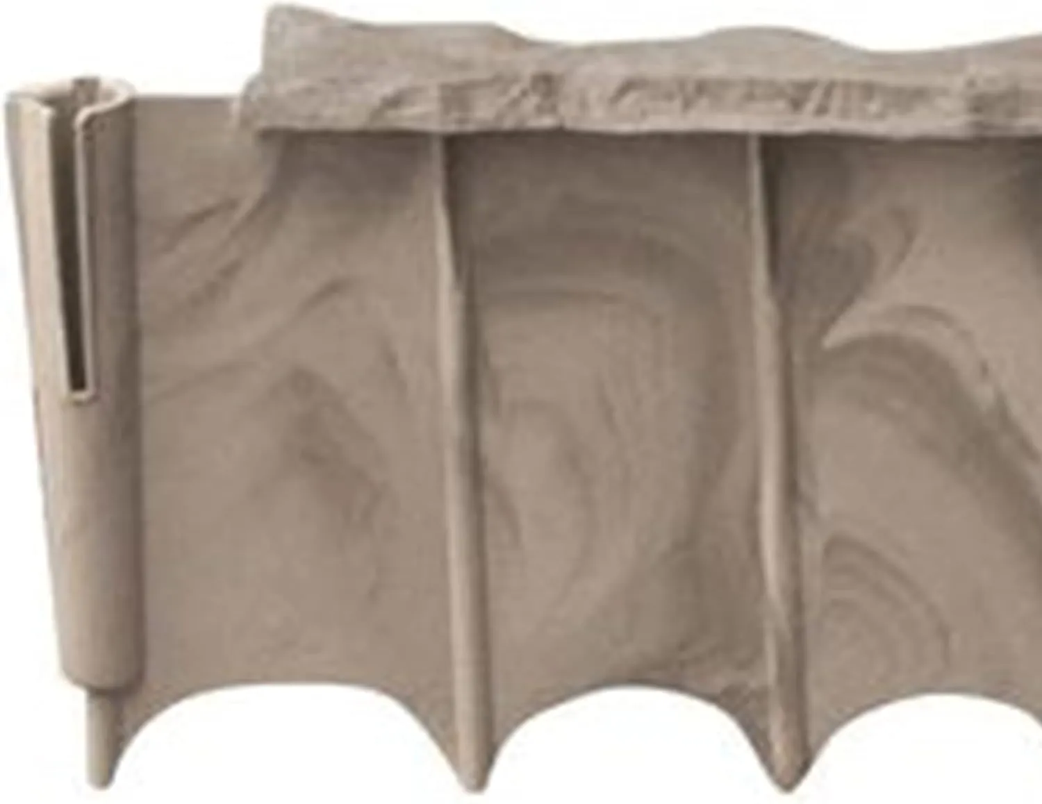 Suncast 12 Pack Quick Edge Resin Material 35 Inch Single Strip Natural Stone Lawn Border Edging for Patio, Gardening & Landscaping, Flagstone