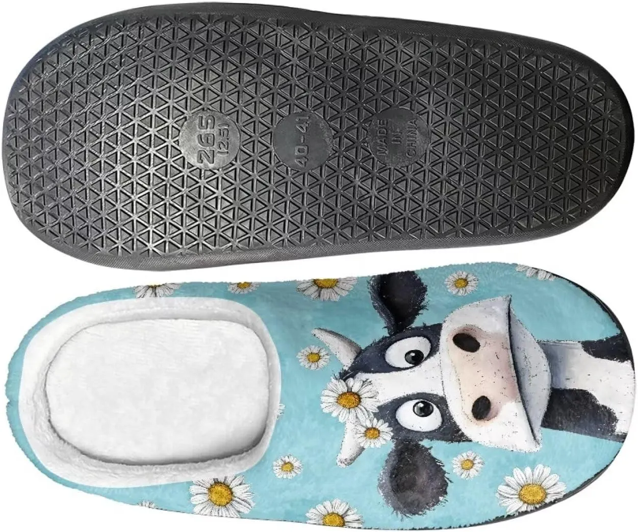 Suobstales Men Slippers Indoor Outdoor House Shoes Slip On Fall Winter Warm Bedroom Slippers for Women