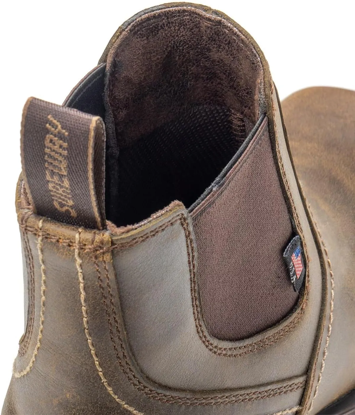 SUREWAY Cowboy Boots for Men - Square Toe Mens Western Slip on Boots, Slip Resistant Country Boots, Durable Comfortable, Old West Style Casual/Work/Dress Shoes