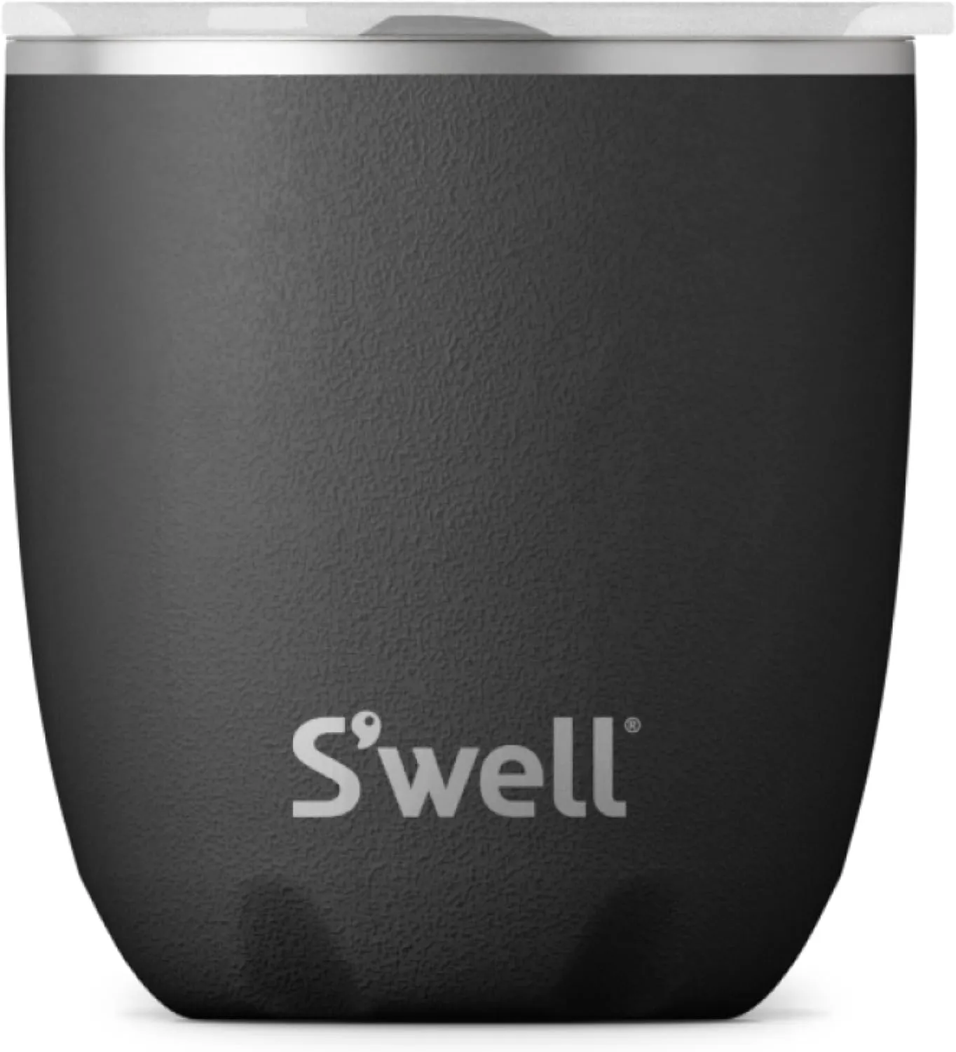 S'well Stainless Steel Tumbler with Slide-Open Lid, 10oz, Onyx, Triple Layered Vacuum Insulated Containers Keeps Drinks Colder and Hotter for Longer, BPA Free
