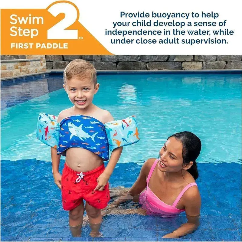 SwimWays - instrutor de natação, colete salva-vidas aprovado pela Guarda Costeira dos EUA, tubarão