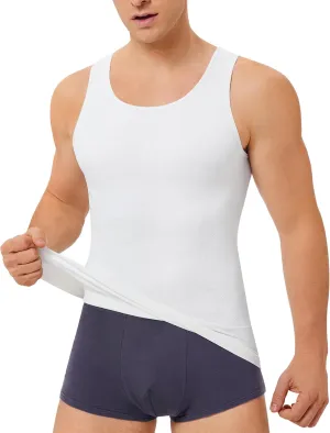 TAILONG Compression Shirts for Men Shapewear Slimming Body Shaper Waist Trainer Vest Workout Tank Tops Abdomen Undershirts