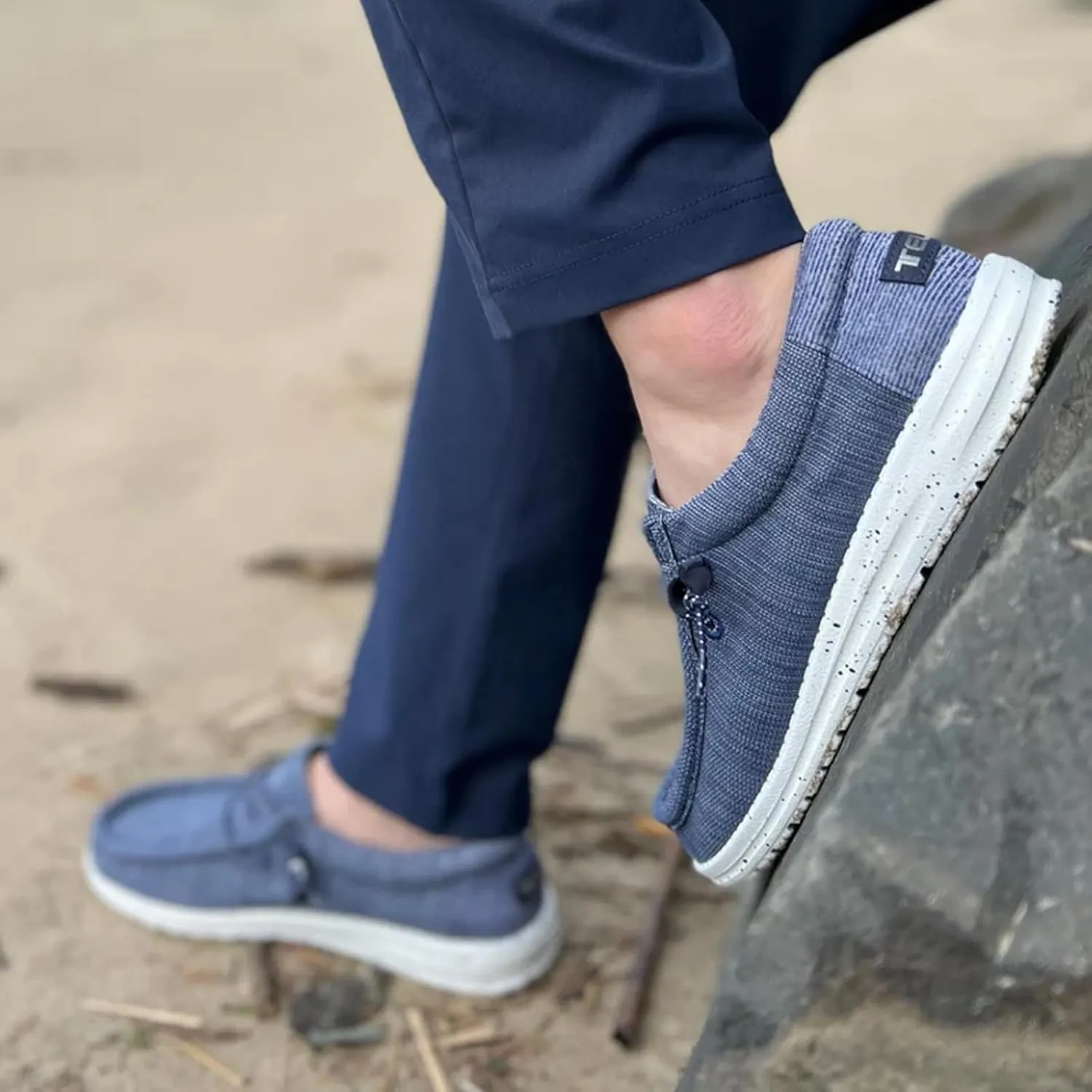 TELIC Men's Wave Slip-On Shoes - Lightweight, Breathable, Arch-Supporting, Easy On & Off - Great for Everyday Wear