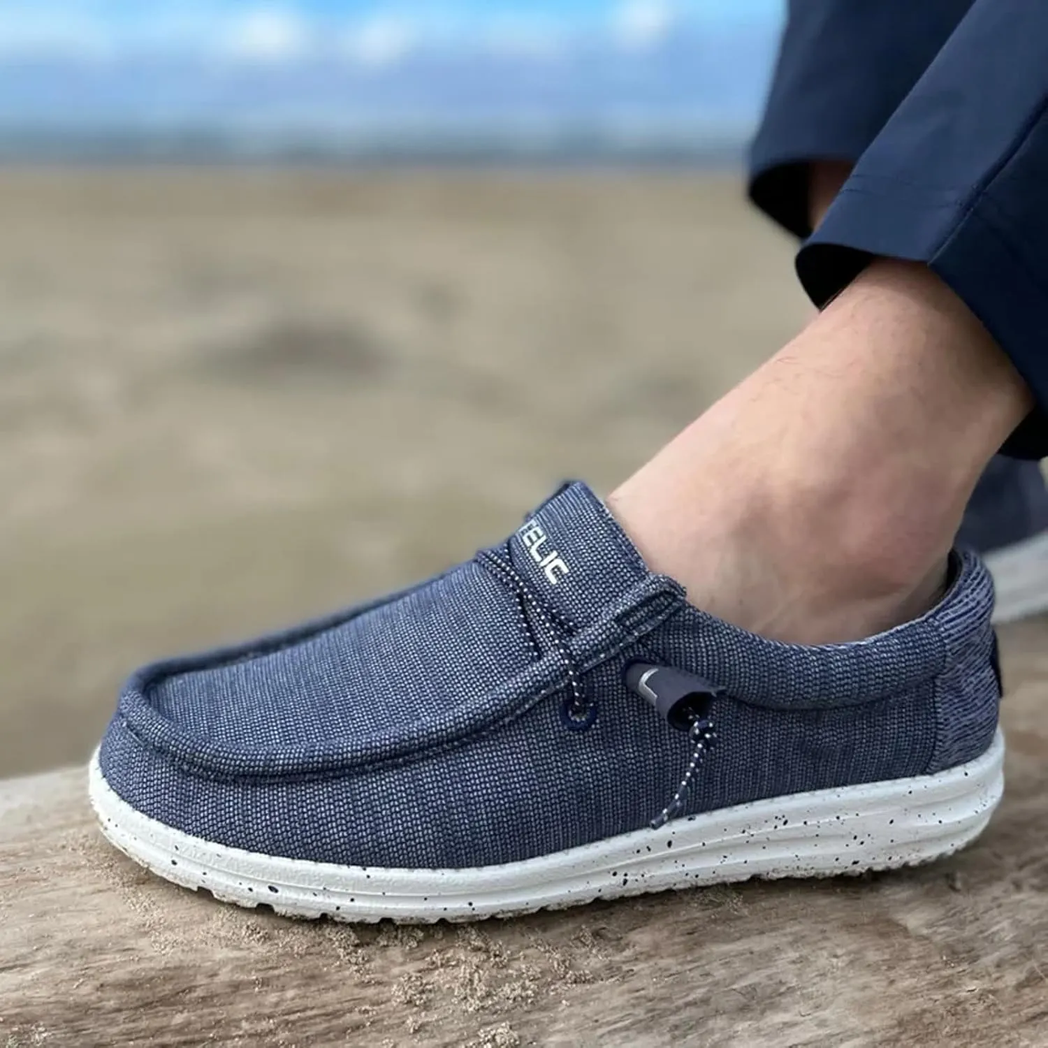 TELIC Men's Wave Slip-On Shoes - Lightweight, Breathable, Arch-Supporting, Easy On & Off - Great for Everyday Wear