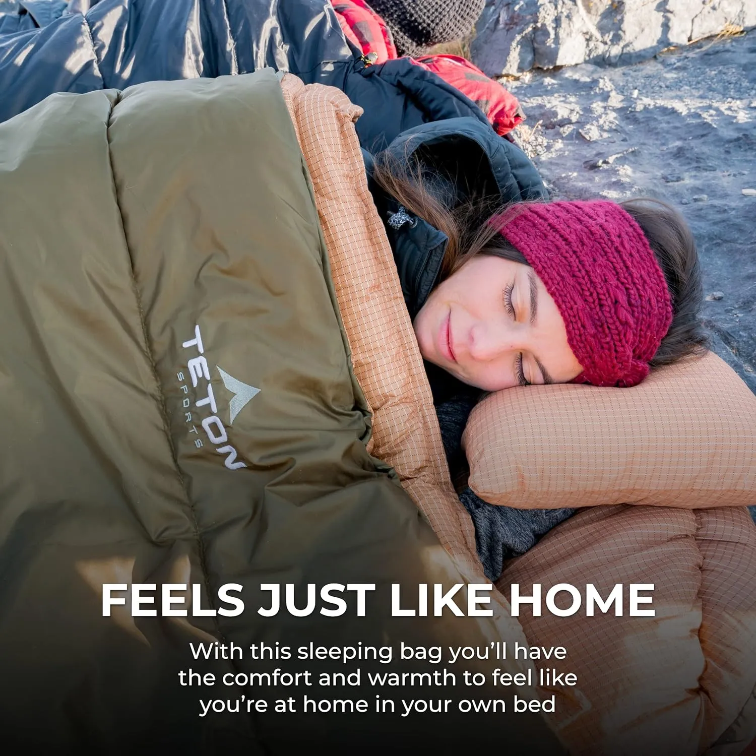 Teton Celsius XXL Sleeping Bag, Cold Weather Sleeping Bags for Adults and Kids, Camping Made Easy and Warm. Compression Sack Included, 35F, 25F, 0F, 20F Degree