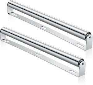 Therwen Boat Trailer Roller with Bracket Set Conveyor Rollers 1.5" Diameter Kayak Roller Metal Roller with Bracket for Transporting Raft Industrial Use