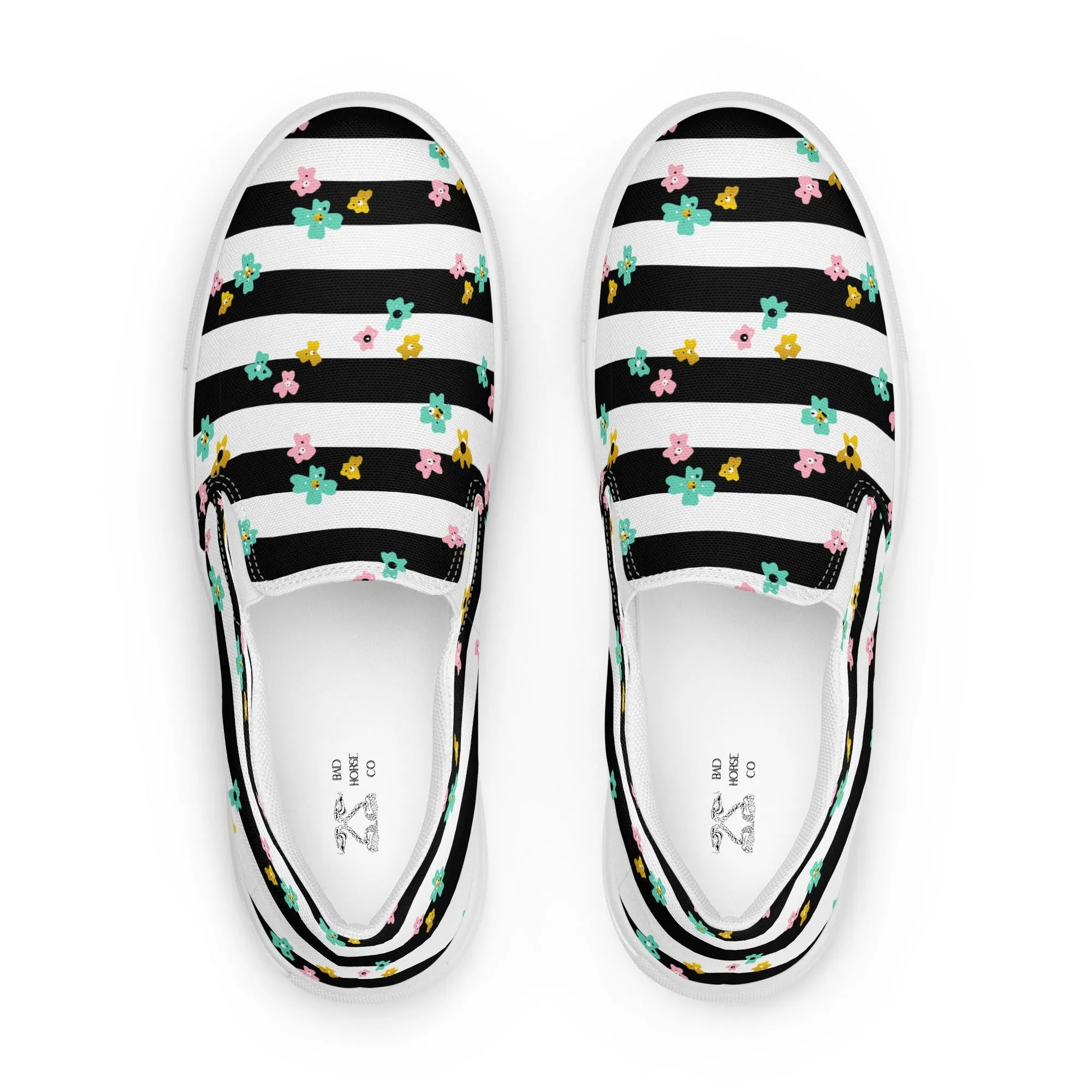 Thin Zebra - Women’s slip-on sneakers