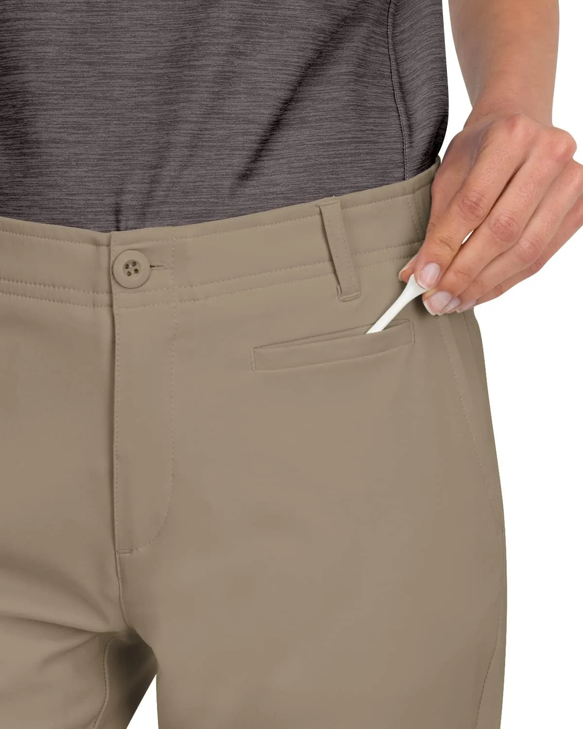 Three Sixty Six Women’s Quick Dry Golf Pants - Front Coin Pocket, 4-Way Stretc, Anti-Odor & Moisture Wicking Fabric