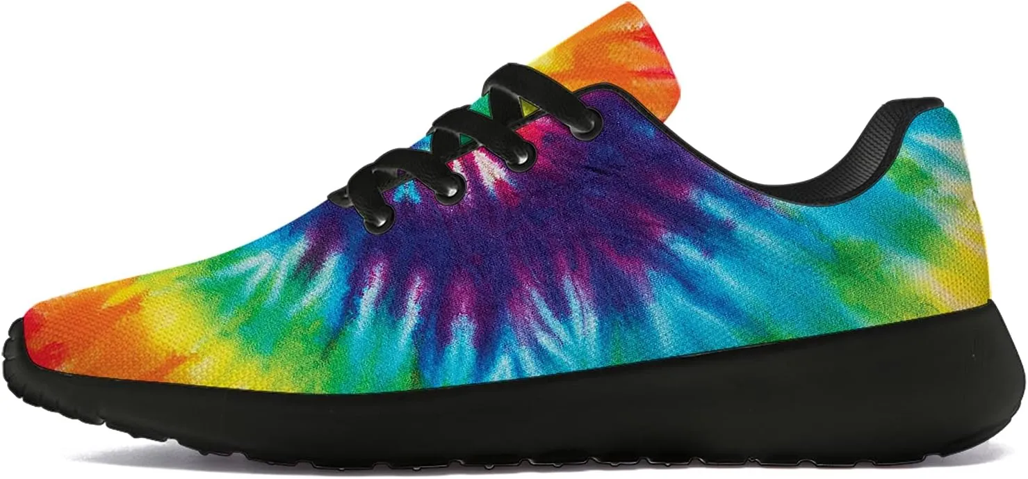 Tie Dye Shoes for Women Men Running Shoes Womens Mens Walking Tennis Sneakers Comfortable Sport Jogging Shoes Gifts