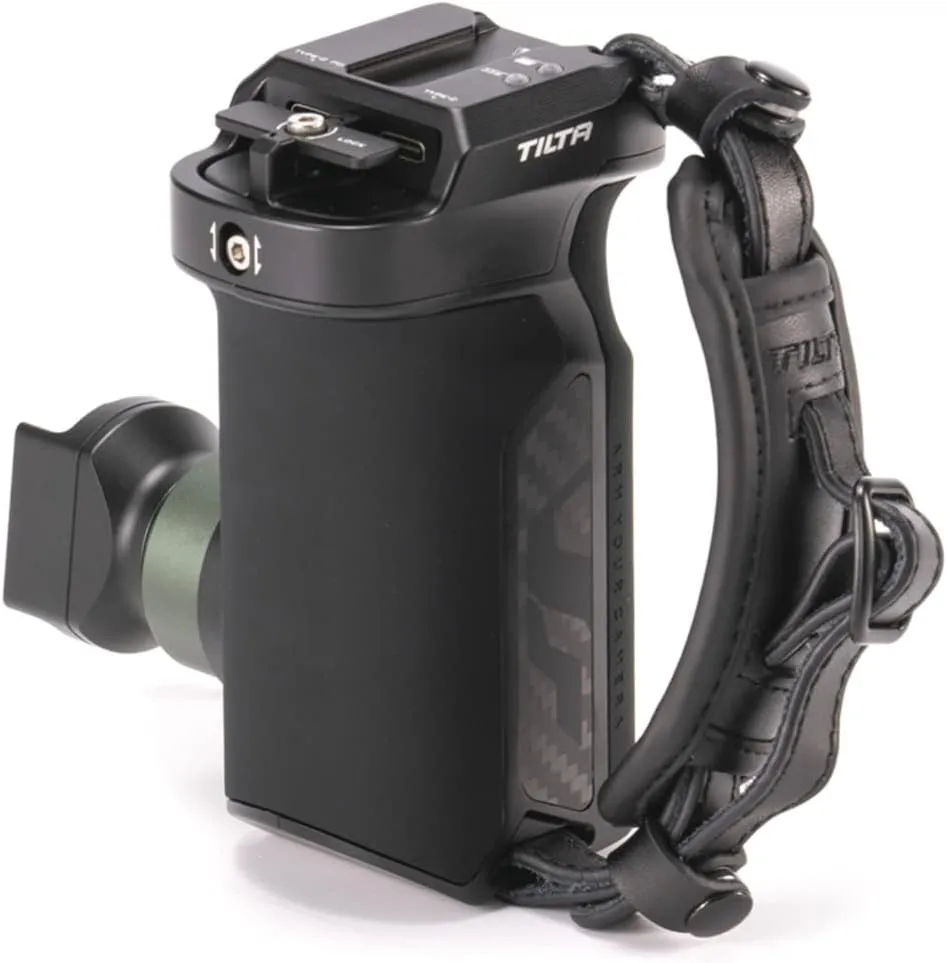Tilta Left Side PD Handle with Run/Stop Type VIII, with Internal Battery, Adjustable Angle, Run-Stop Cables, Mount Accessories, Ergonomic Design (Black) | TA-LSP8-B