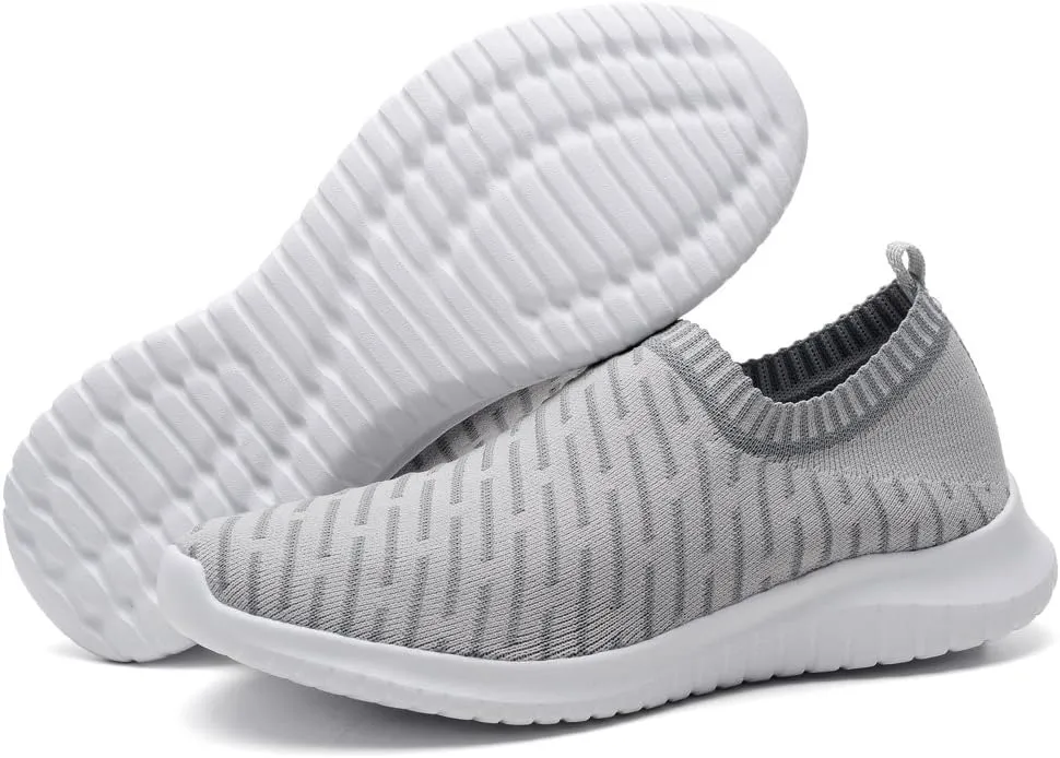 TIOSEBON Women's Athletic Walking Shoes Slip on Casual Mesh Soft Breathabale Sneakers