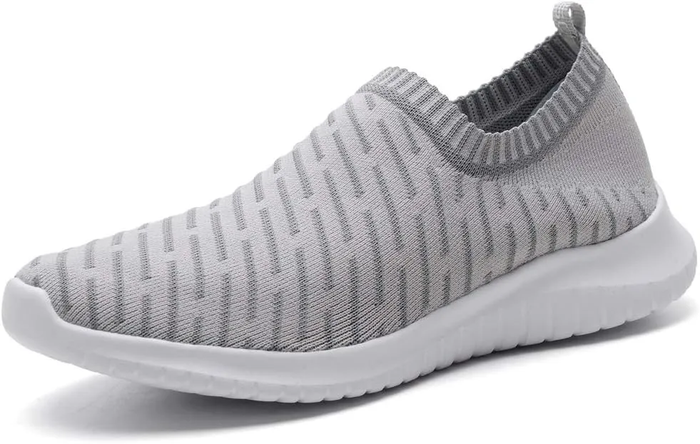 TIOSEBON Women's Athletic Walking Shoes Slip on Casual Mesh Soft Breathabale Sneakers