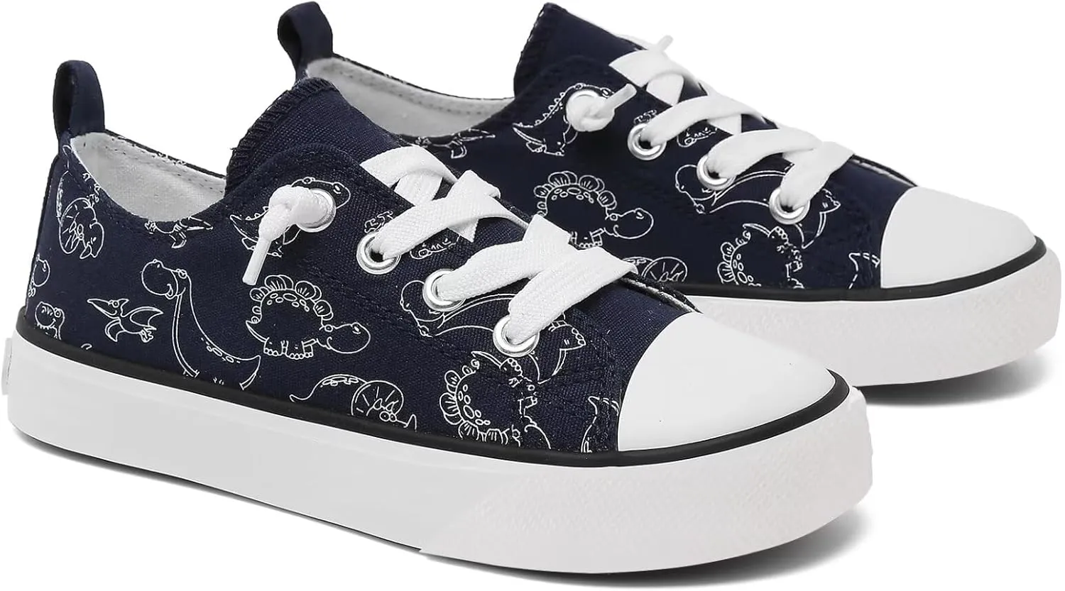 Toddler Little Kid Cushioned Canvas Shoes Slip On Sneakers Soft and Durable